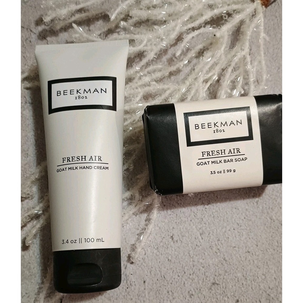NEW Beekman 1802 Hand‎ Cream Pure Goat Milk & Bar Soap Scented Fresh Air